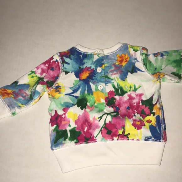 Ralph Lauren Baby Girl Floral Sweater NWOT - Picture 4 of 6